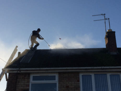 Roof Pressure Washing in Stafford